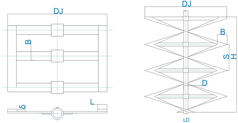 框式、锚式、螺带搅拌机系列安装示意图